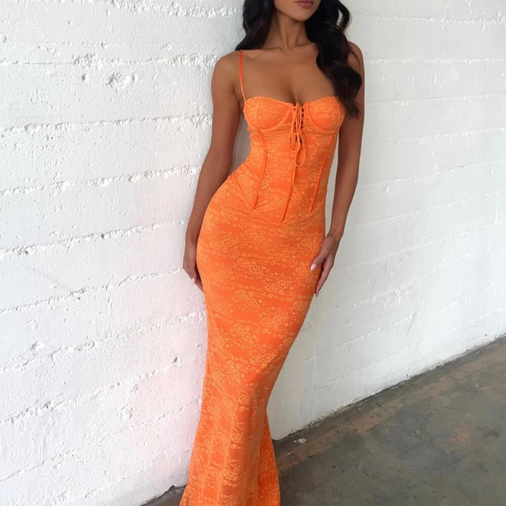 ASHBY MAXI DRESS ORANGE
